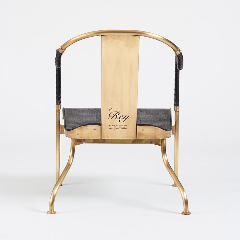 Mats Theselius, an "El Rey" armchair, ed. 317/360, for Källemo, Sweden post 1999.