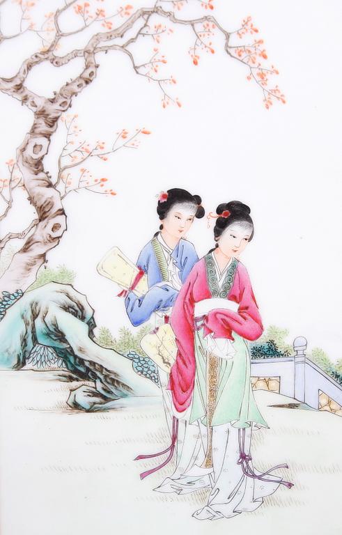 PORSLINSPLAKETT, Kina 1900-tal.