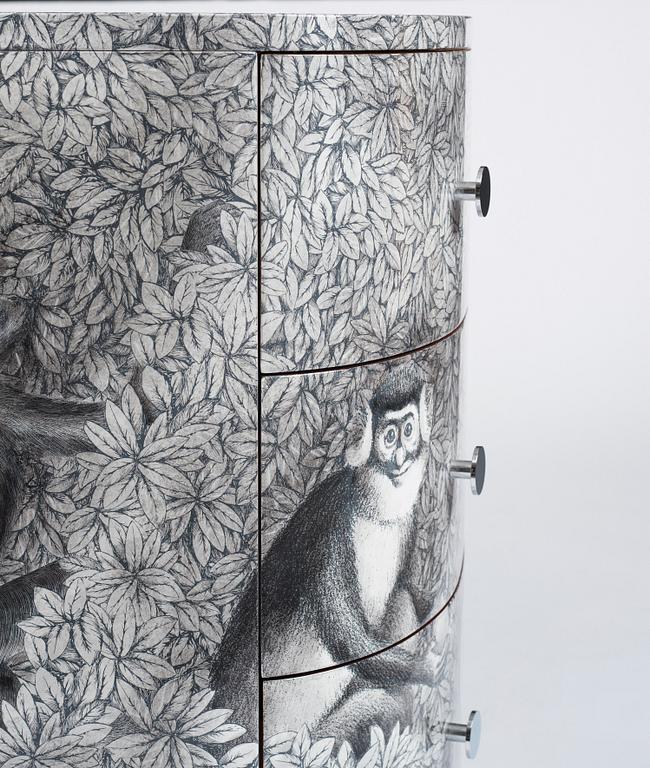 Piero Fornasetti, a "Scimmie & Co" chest of drawers, Fornasetti, Italy, Milano 2018.