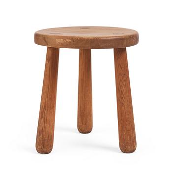 295. Axel Einar Hjorth, a "Skoga" stained pine stool, Nordiska Kompaniet 1930s.