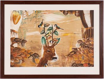 Ernst Billgren, "Bruna väninnor"- Ur portföljen "Vid vägens slut".