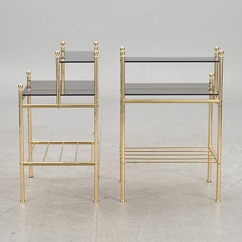 SÄNGBORD, ett par. 1900-talets andra hälft.