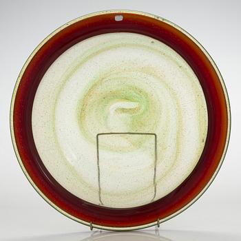 Oiva Toikka, an art glass dish, signed Oiva Toikka Nuutajärvi Notsjö.