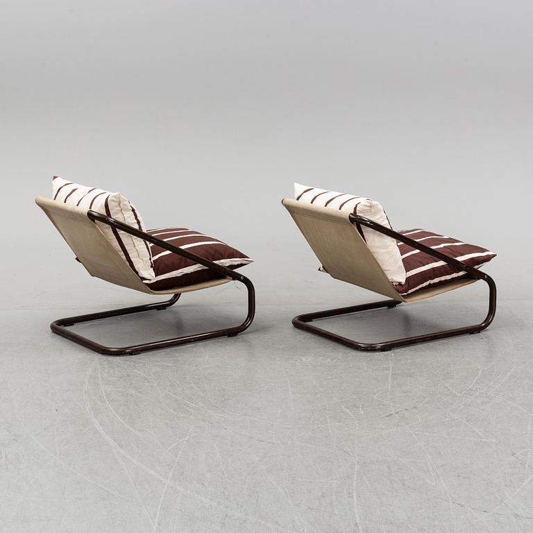 Charlotte Rude & Hjördis Olsson-Une, a pair of 'Gogo' easy chairs, IKEA, 1970's.