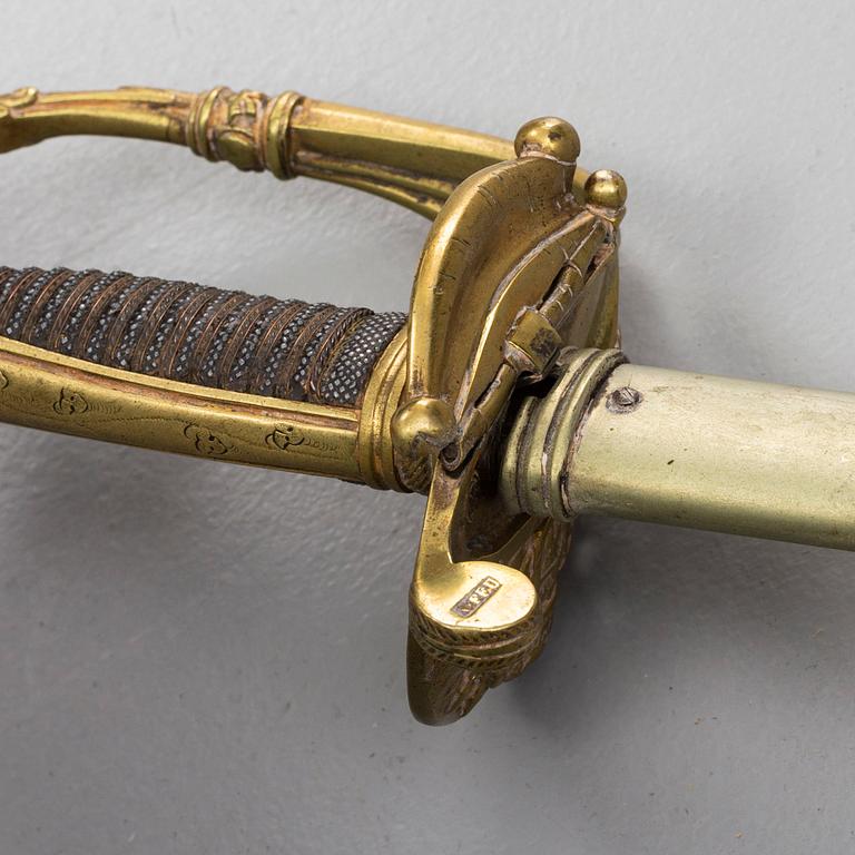 SABEL, m/1851, spansk, för infanteriet, daterad 1870.