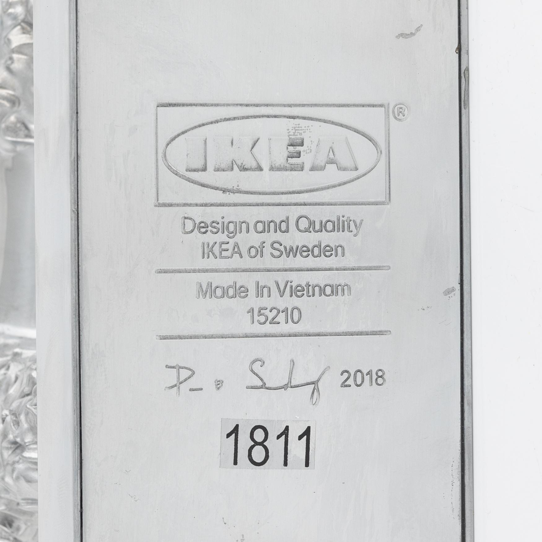ljusstakar ett par, "Föremål", pudlar, begränsad upplaga, Ikea 2018.