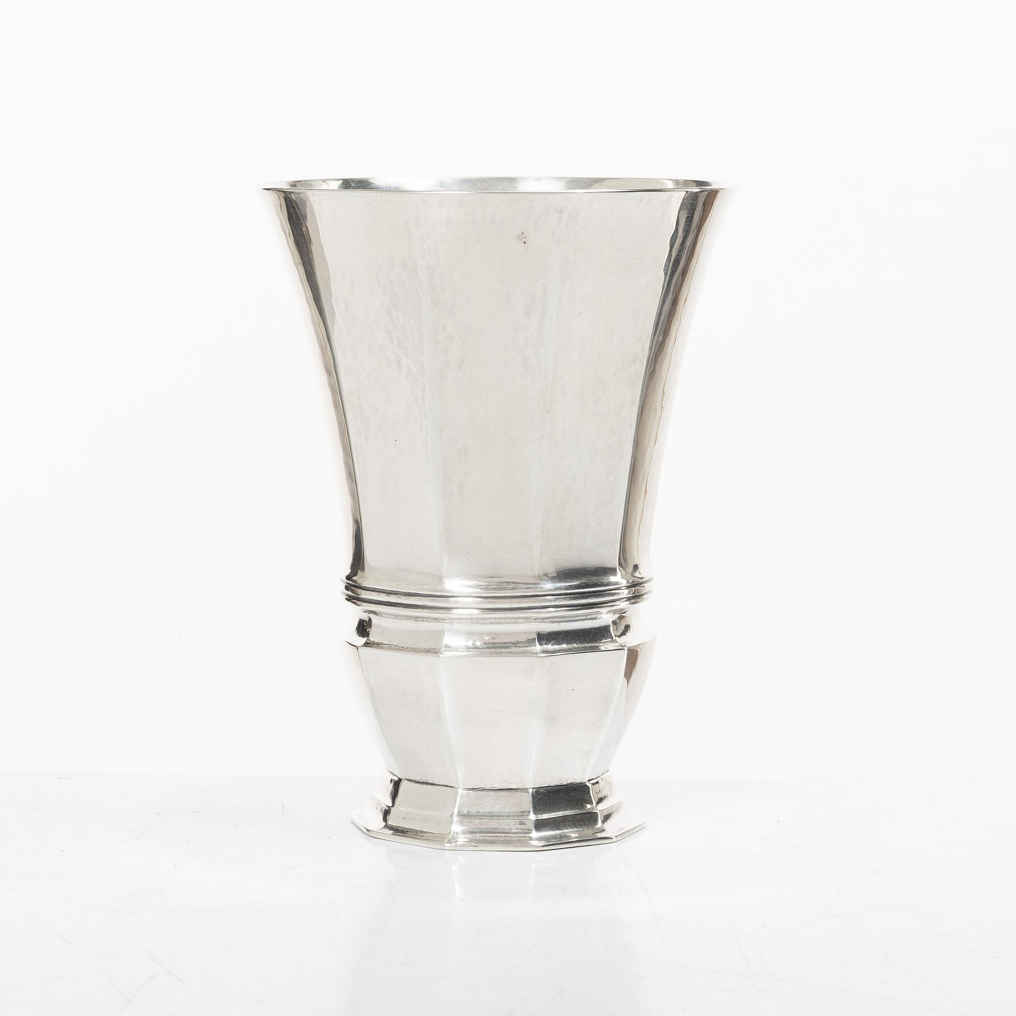 Georg Jensen, A sterling silver vase, design no. 295 A, Denmark 1933-1944.