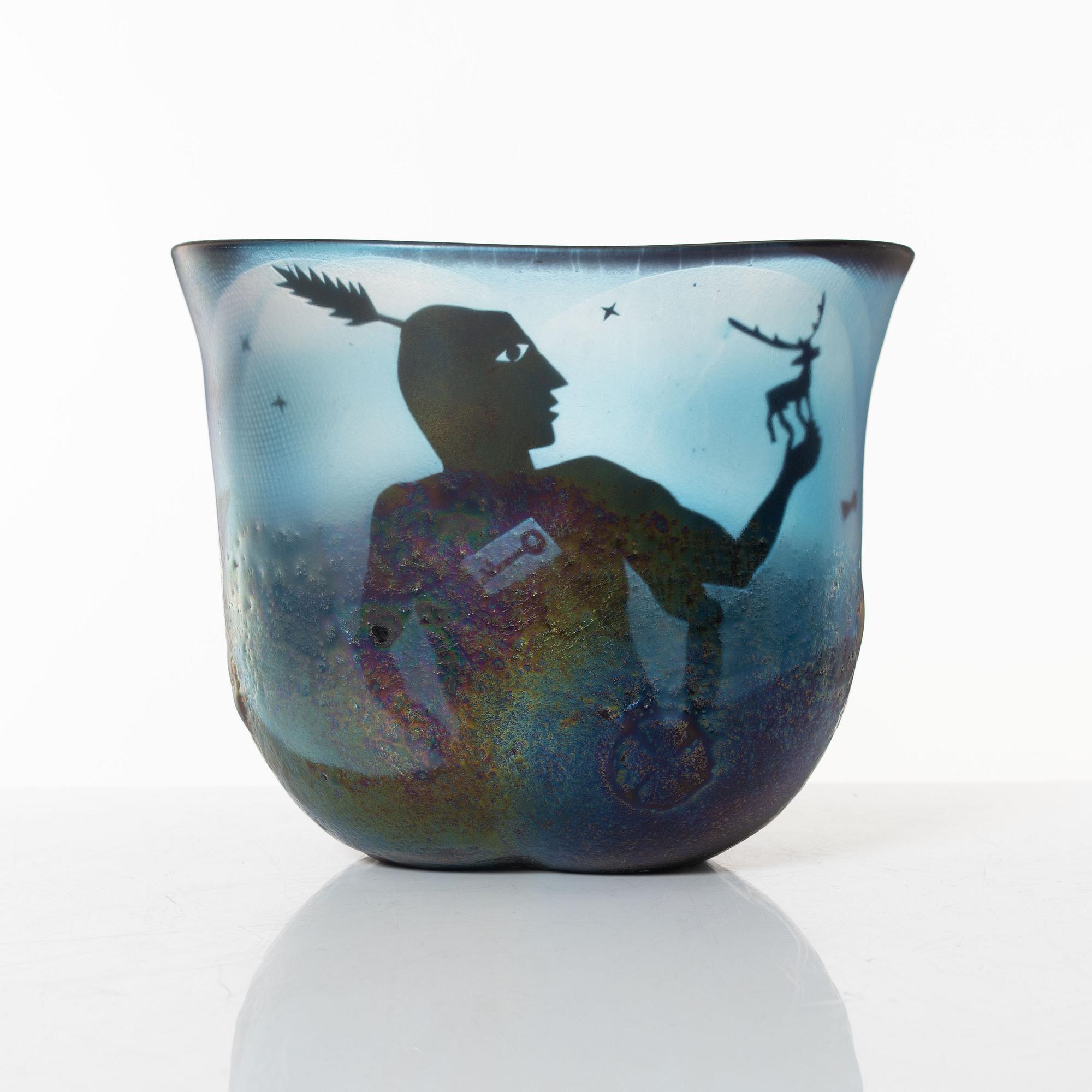 Bertil Vallien, a vase, Kosta.