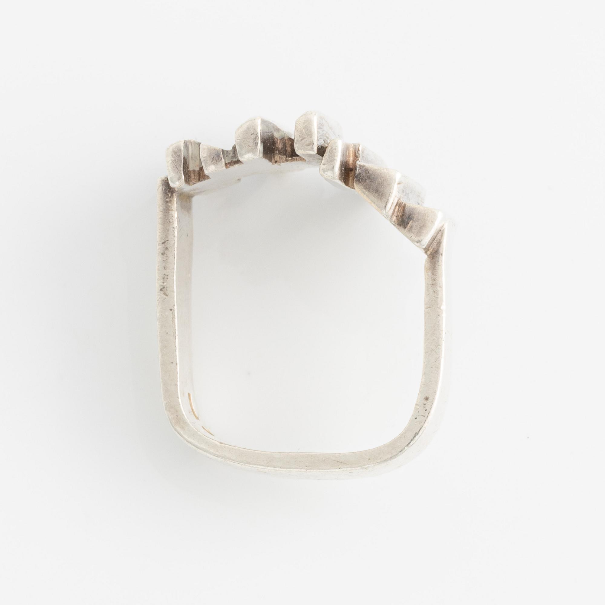 Rey Urban, ring and bracelet, silver.