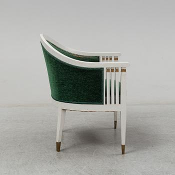 A circa 1900 art nouveau armchair.