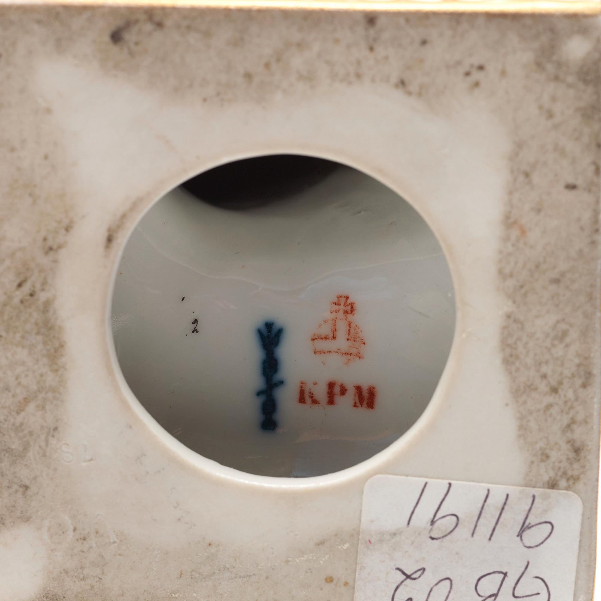 A pair of Berlin porcelain figurines, circa 1900.