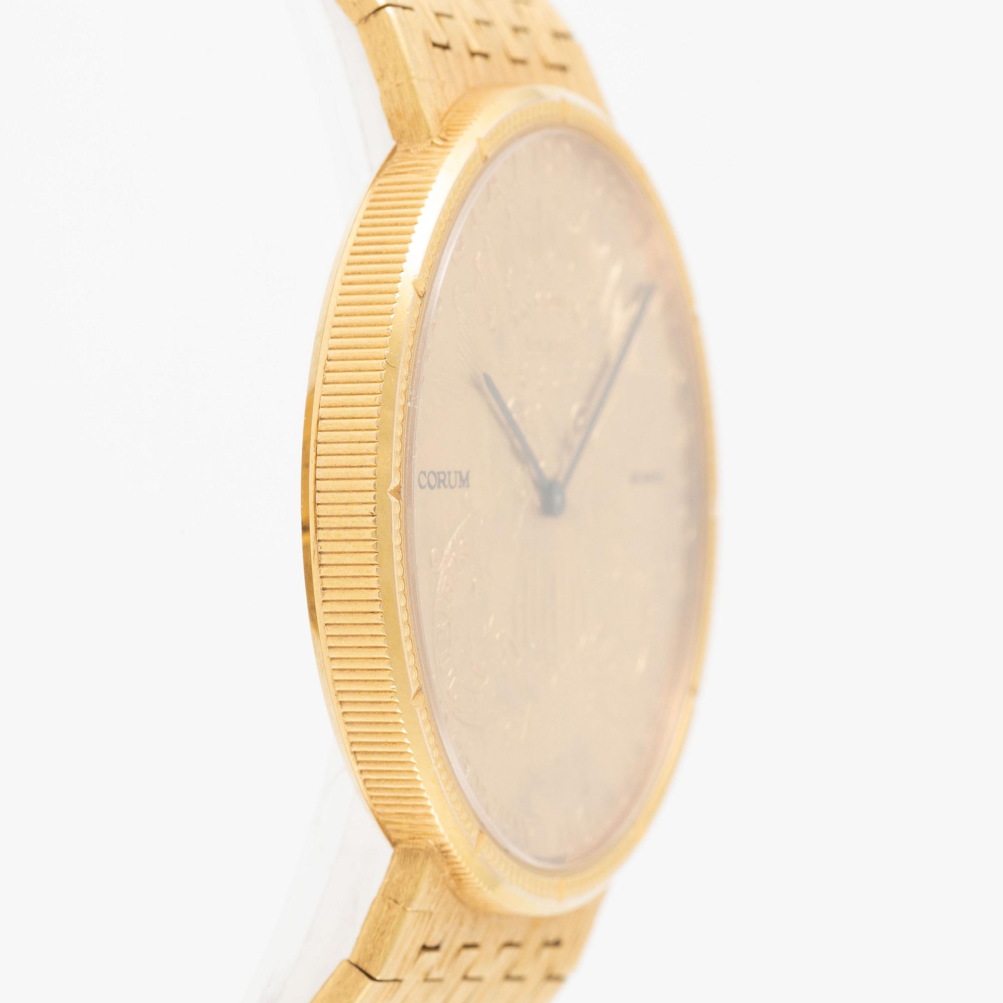 Corum, Coin Watch, "Twenty Dollars 1907", ca 1980.