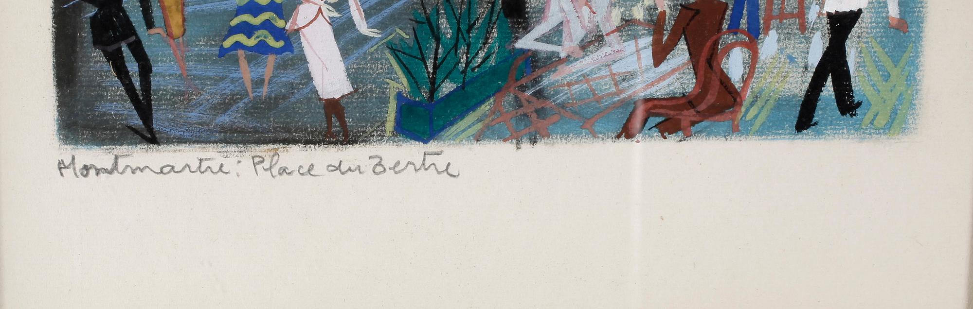 MAURICE BLANCHARD, blandteknik, signerad.