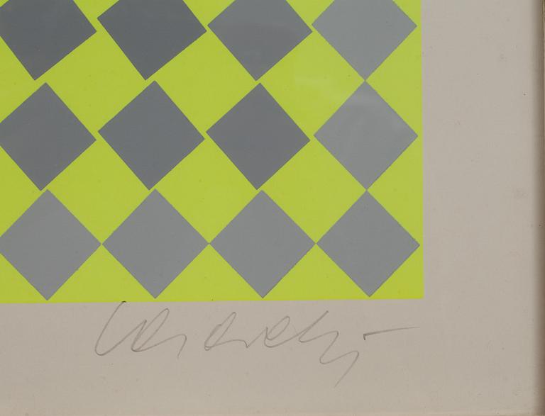 VICTOR VASARELY, färgserigrafi, signerad och numrerad 245/250.