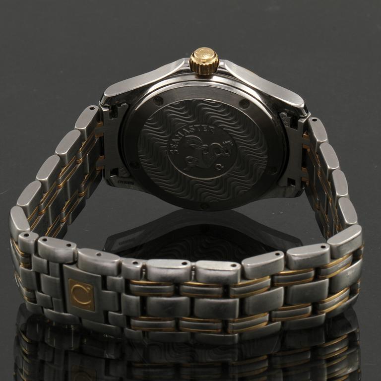 ARMBANDSUR, herr, stål samt 18k guld, "Seamaster 120 m" , Omega, 2000-tal.