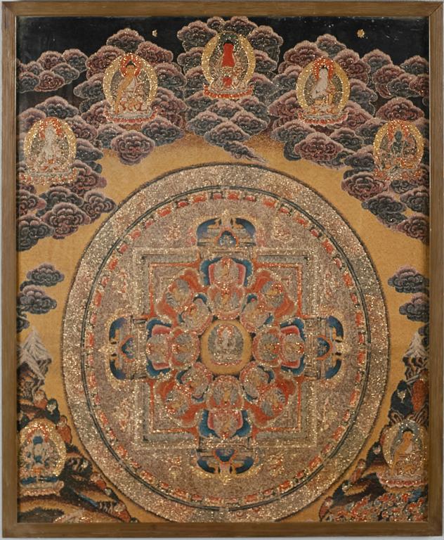 THANGKA, orientalisk, 1900-tal.