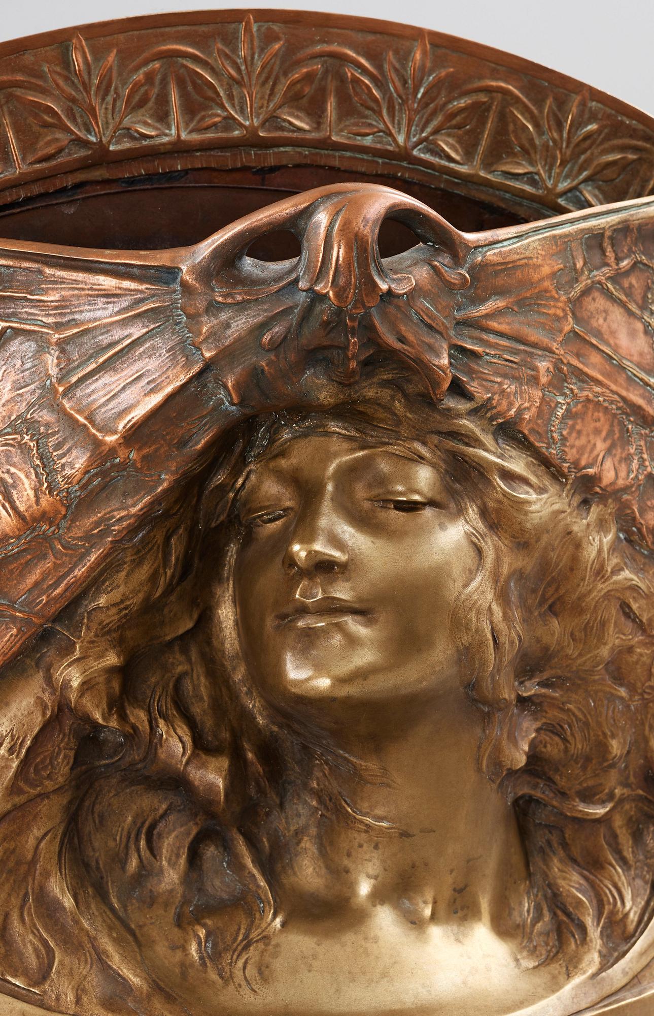 PAUL-FRANCOIS-SIMON BERTHOUD, jardinière, Paris 1902, Art Nouveau /jugend.