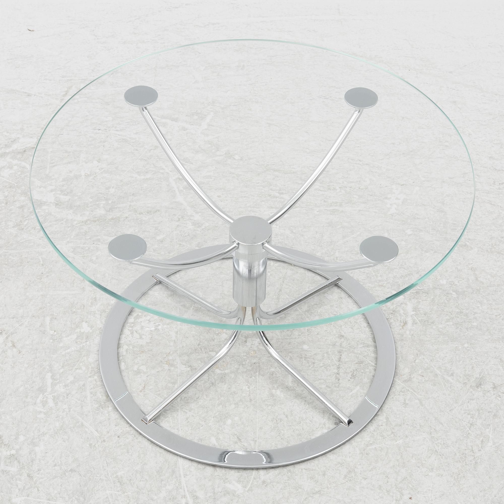 Bruno Mathsson, armchair "Jetson" and table, DUX,  and Bruno Mathsson International, Värnamo.