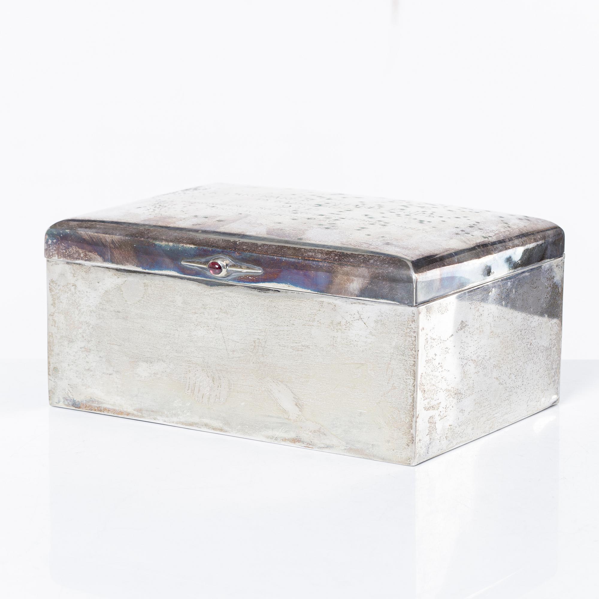 Cigarrskrin, silver, 1915.