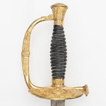 French sword, for officer, 19th century.