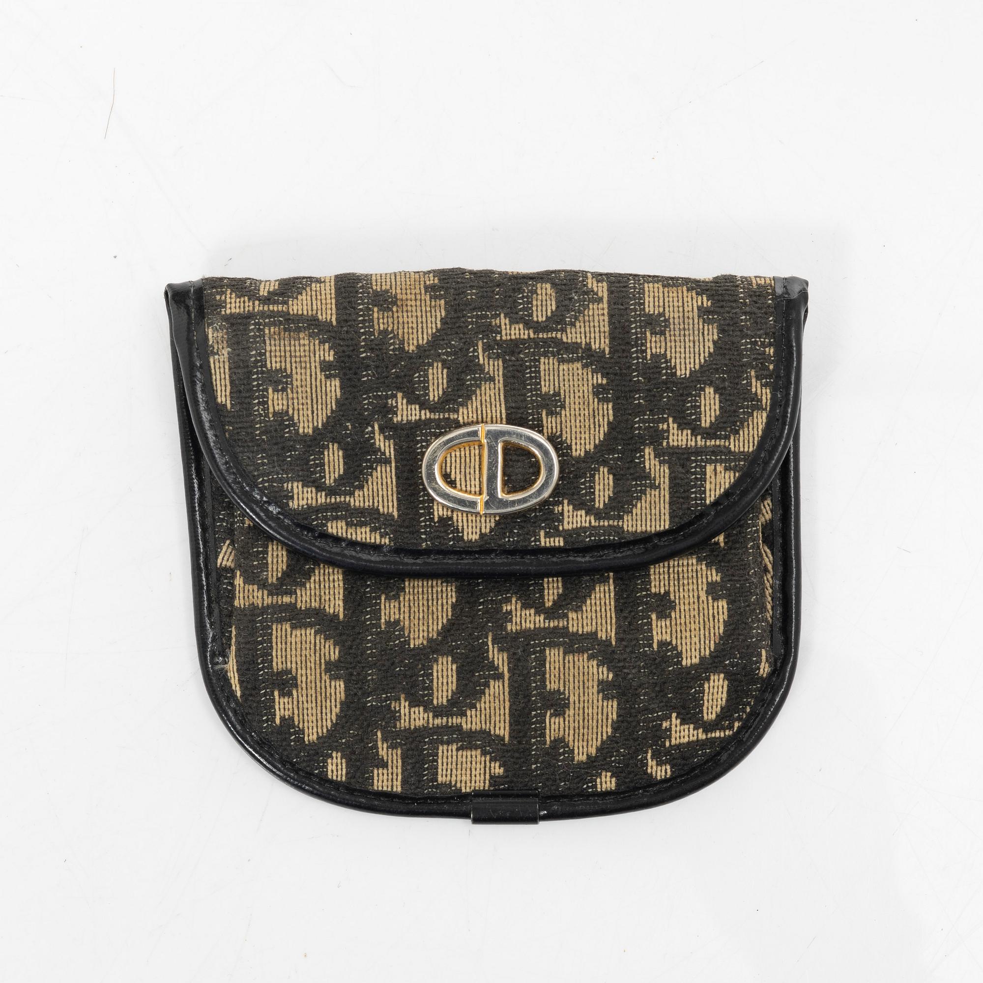 Christian Dior, bag and coin purse, vintage.