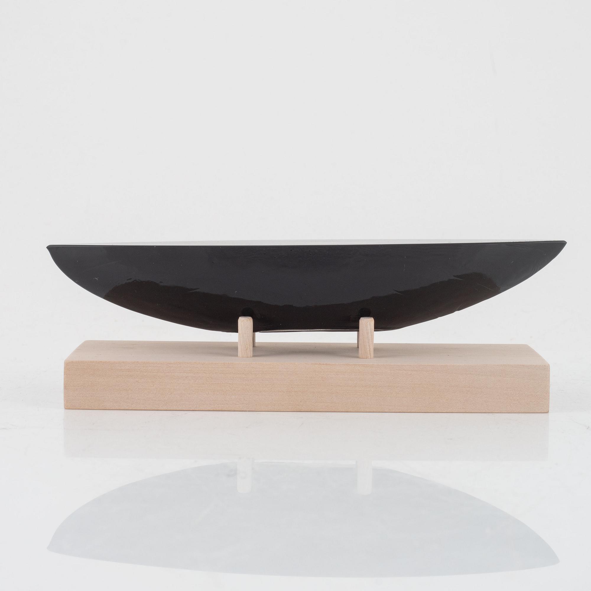 Bertil Vallien, glasbåt, limited edition, Kosta Boda.
