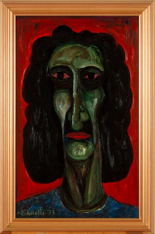 PAAVO SARELLI, oil on board, signed and dated -73.