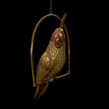 A METAL COCKATOO ATTRIBUTED TO SERGIO BUSTAMENTE, 1970S.
