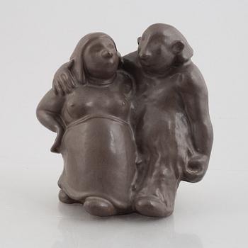 Åke Holm, a stoneware figurine, Höganäs.
