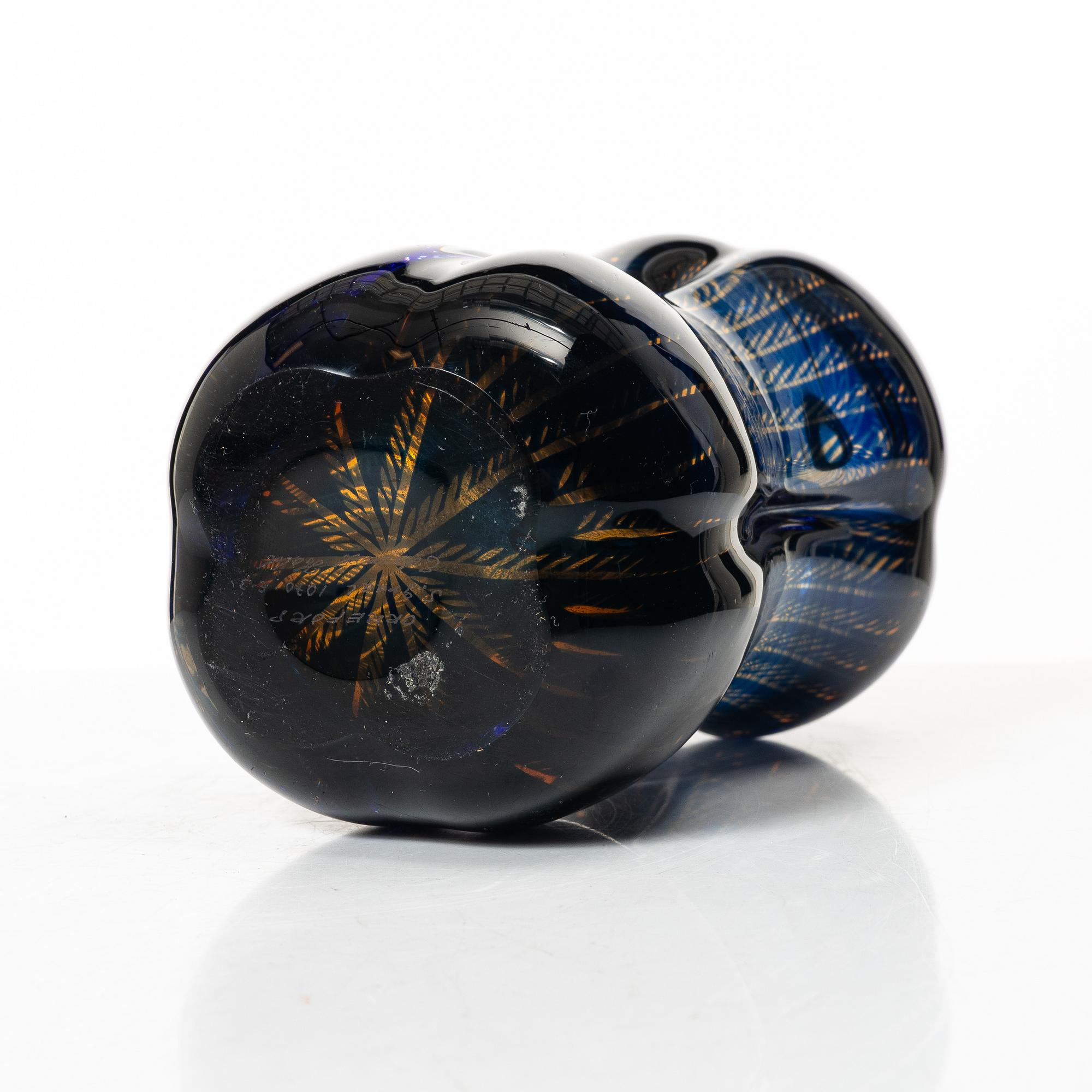 Edward Hald, vas, glas, slipgraal, Orrefors 1973.