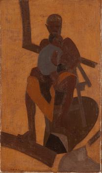 Sigfrid Södergren, Man with child.