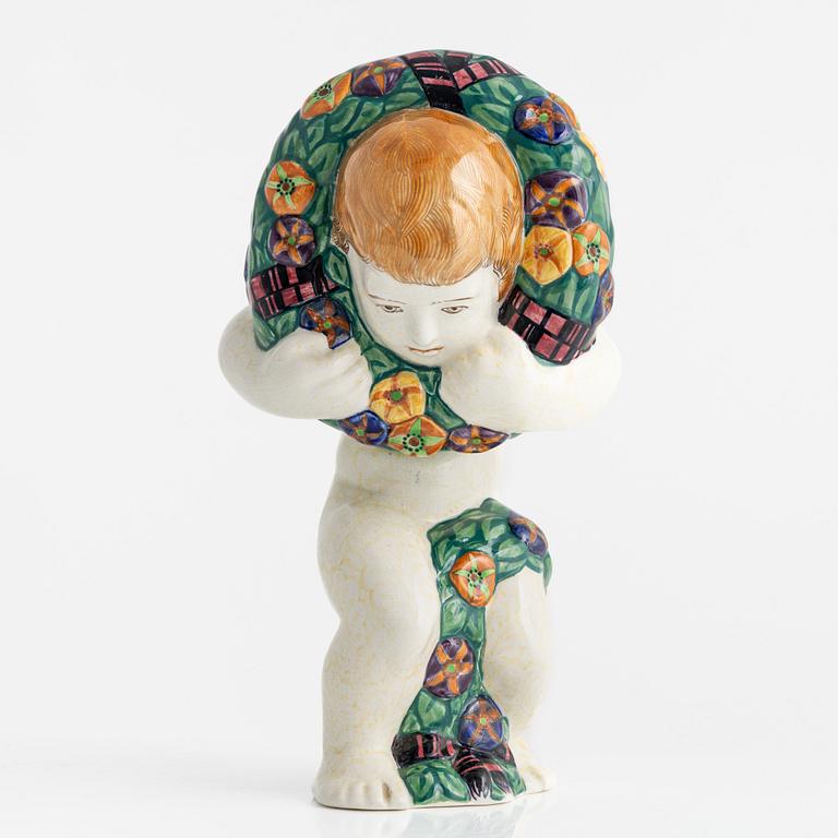 Rasmus Harboe, a faience figurine, Aluminia, Denmark.