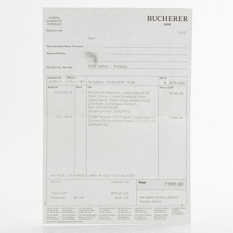 Rolex, Lady-Datejust, ca 2018.