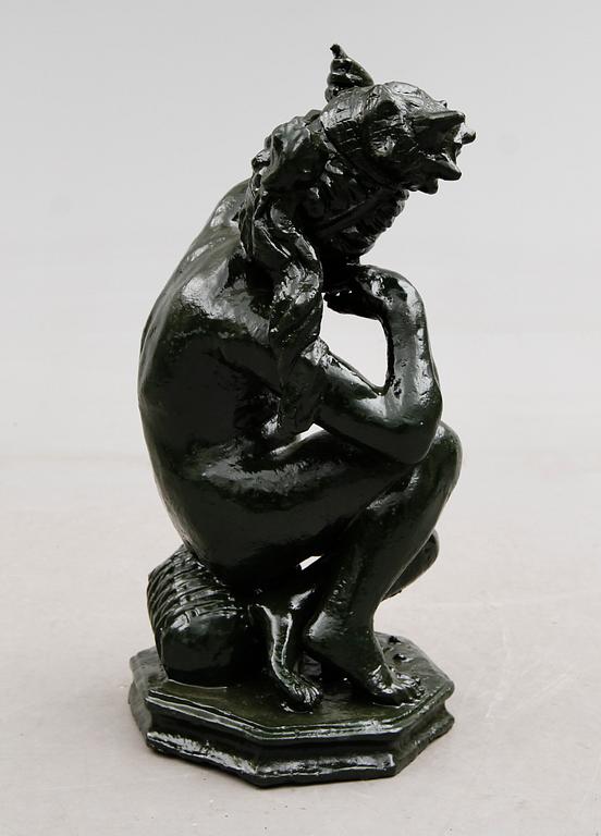 TRÄDGÅRDSSKULPTUR, gjutjärn, modern tillverkning.