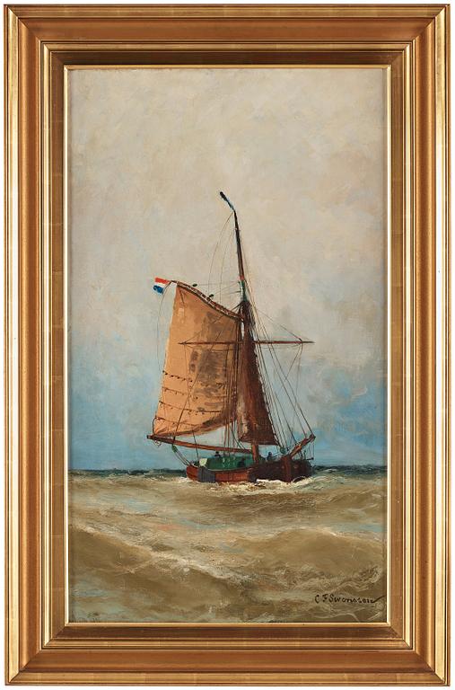 Christian Fredrik Swensson (Svensson), Christian Fredrik Swensson, oil on canvas, signed.