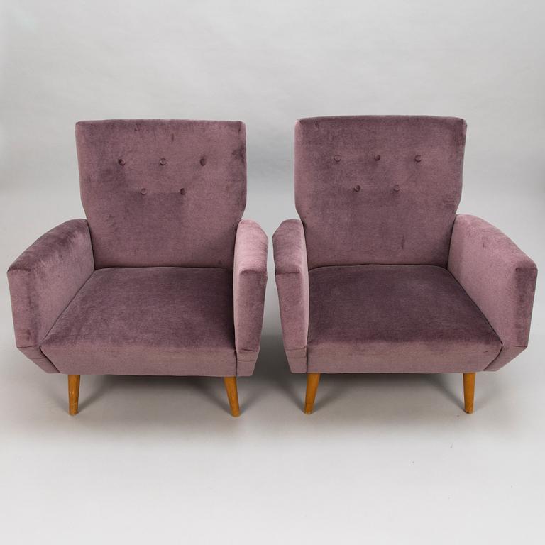 GIO PONTI,  a pair of archairs manufactured by Asko 1957-1959.