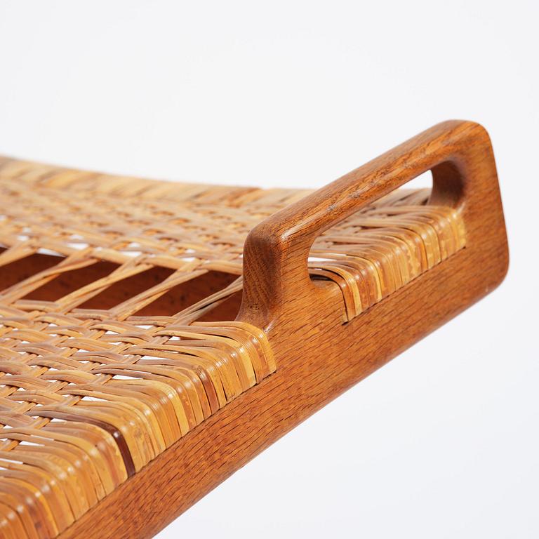 Hans J. Wegner, a foldable easy chair model 512, Johannes Hansen, Copenhagen, 1950s-60s.