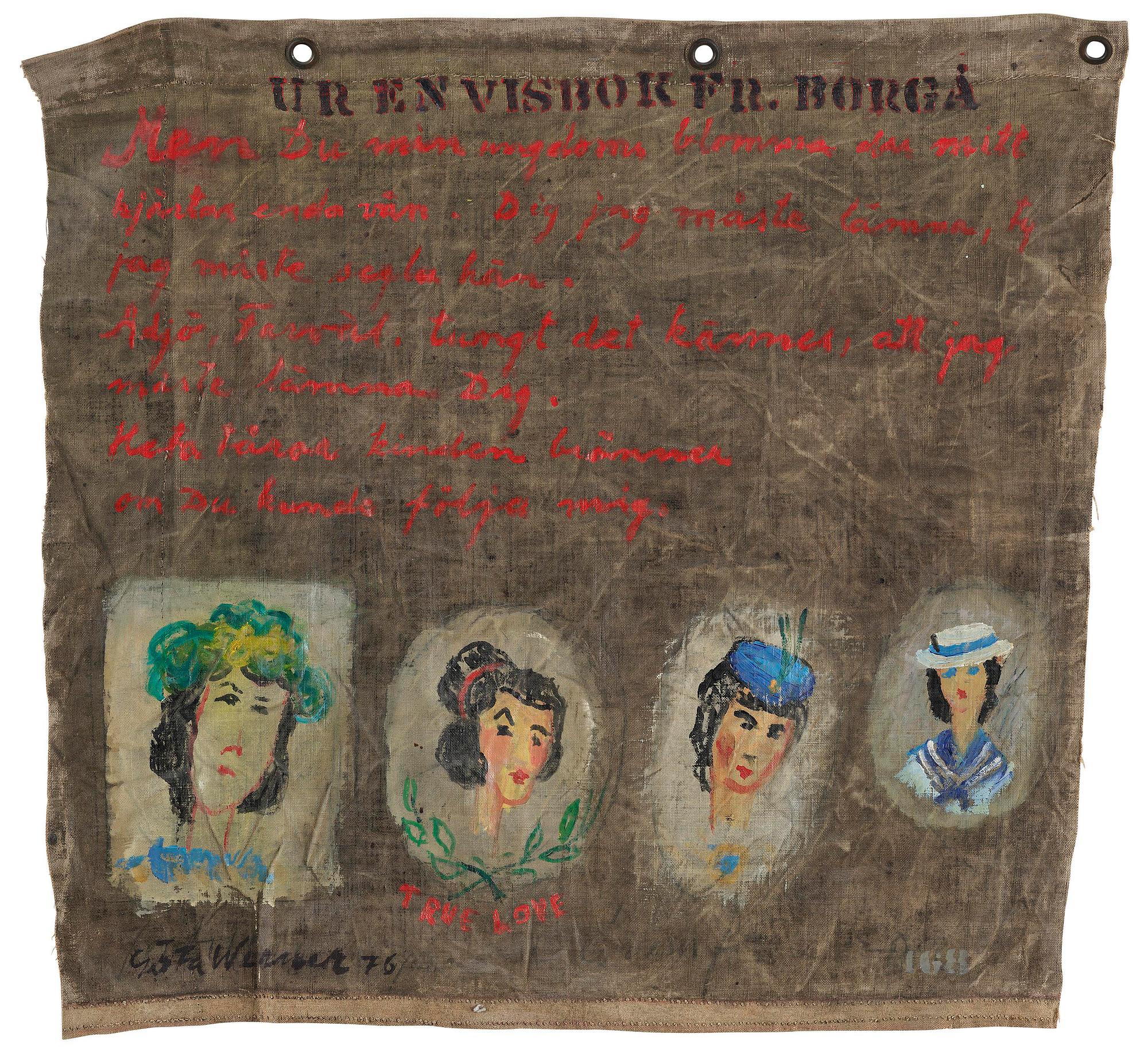 Gösta Werner, From a songbook from Borgå.