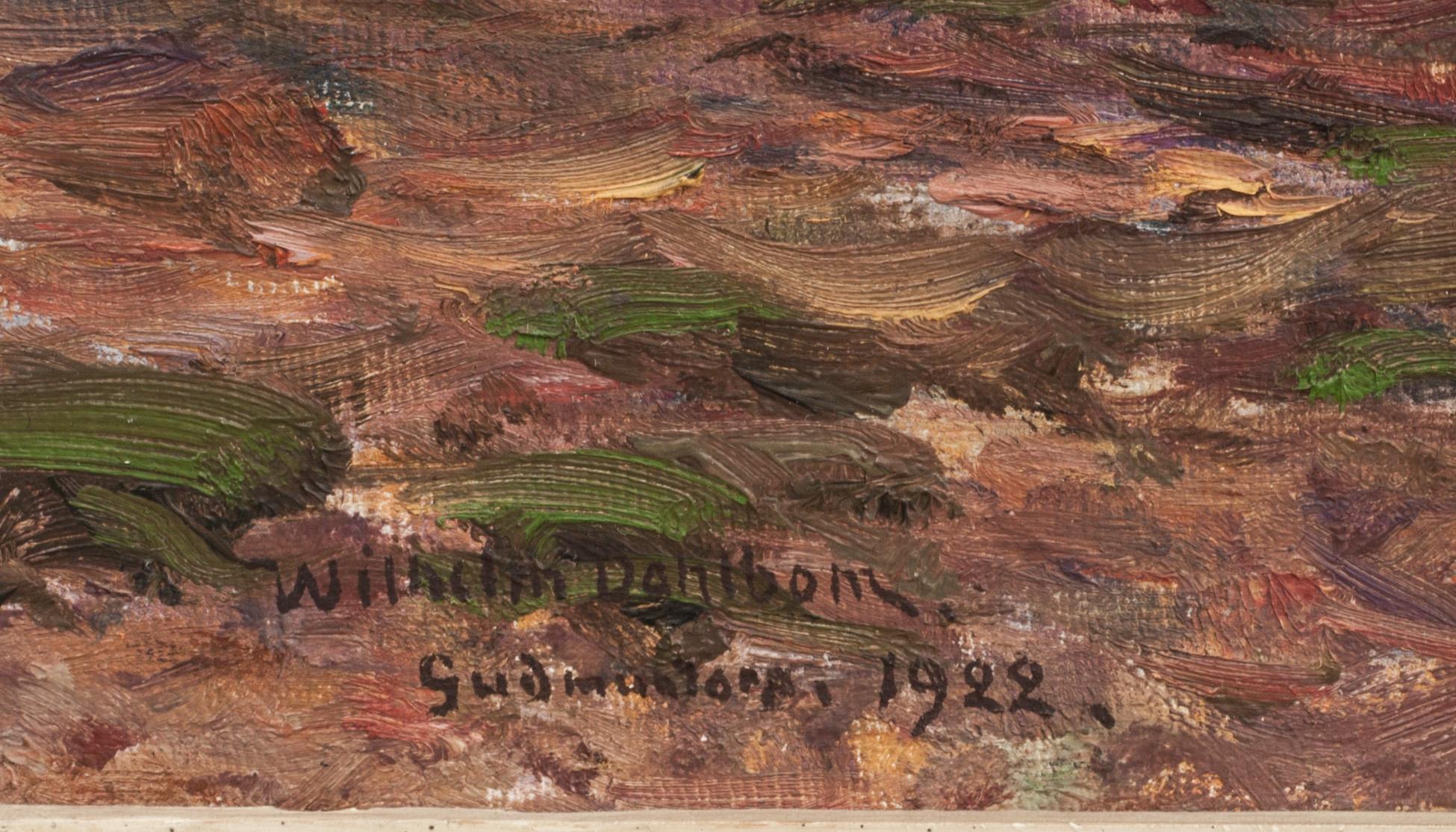 WILHELM DAHLBOM, olja på duk, signerad och daterad 1922.