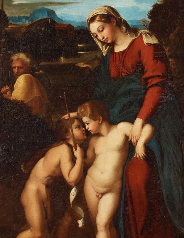 Rafael After, Holy family with St John.