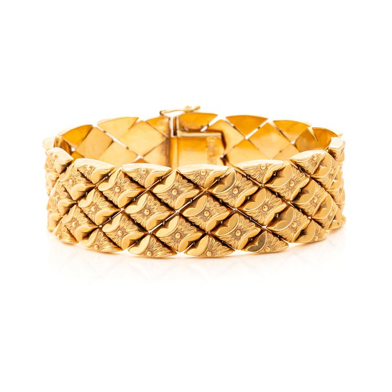 Bracelet, 18K gold, Italy.