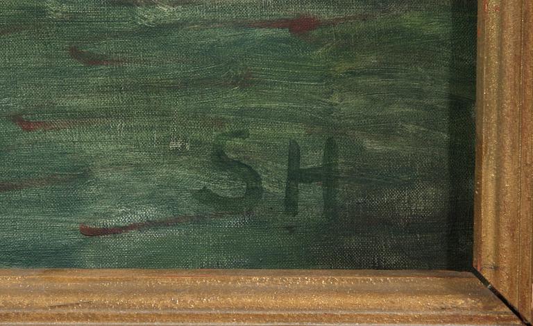 SIGNE HVISTENDAHL, olja på duk, monogramsign.