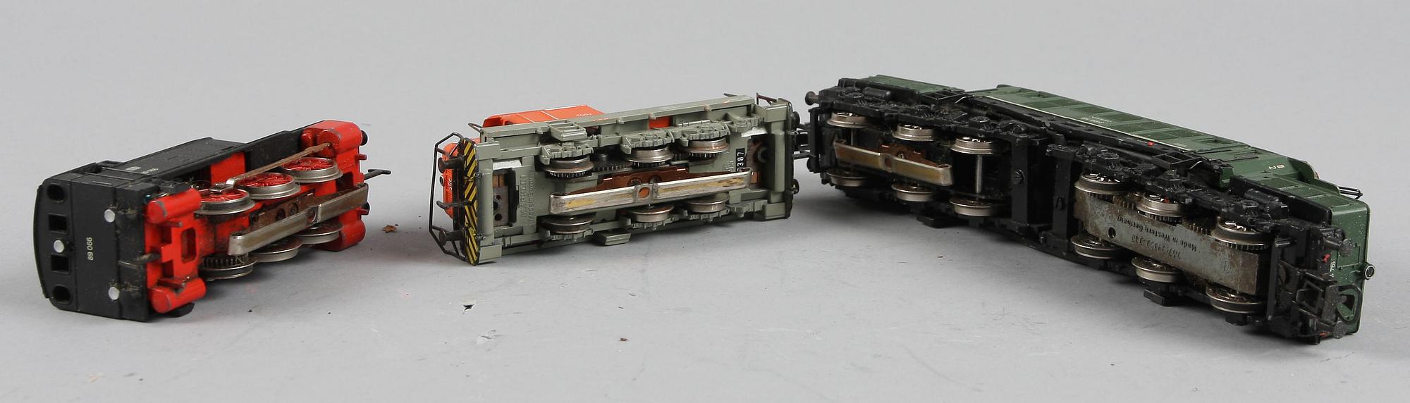 LOK, 3 st. Märklin, H0. 1900-tal.
