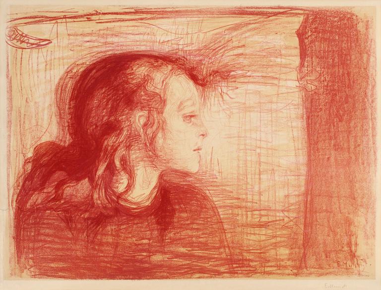 Edvard Munch, "The Sick Child I" (Det syke barn I).