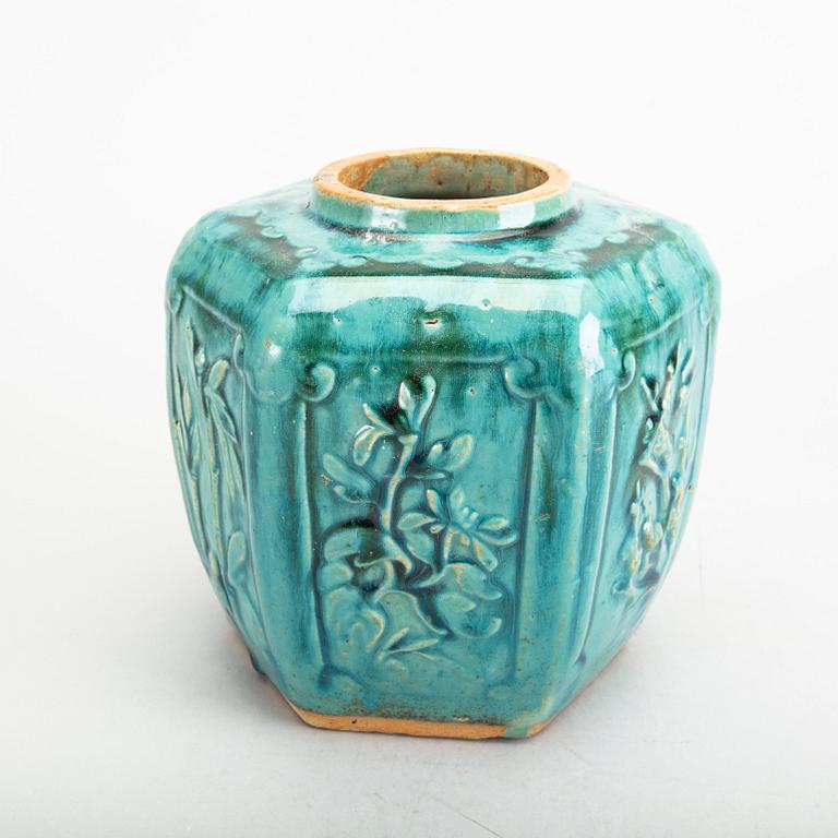 A Chinese 19th century stoneware urn.