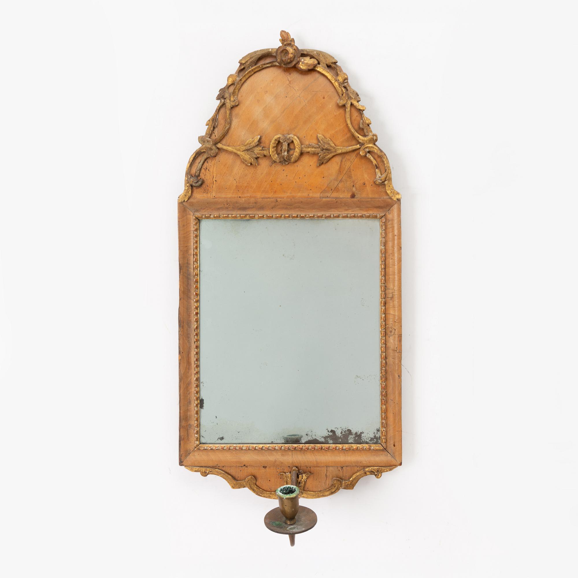 Spegellampetter, ett par, England, 1700-tal.