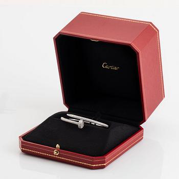 Cartier armband "Juste en Clou" 18K vitguld med runda briljantslipade diamanter.
