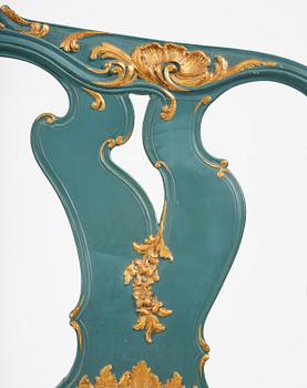 A Swedish carved rococo sofa by A. Thunberg (master in Stockholm 1756-91).