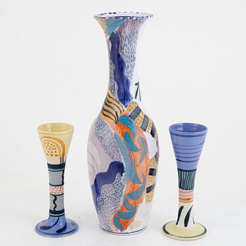 Herman Fogelin, keramik, 4 delar, signerat.