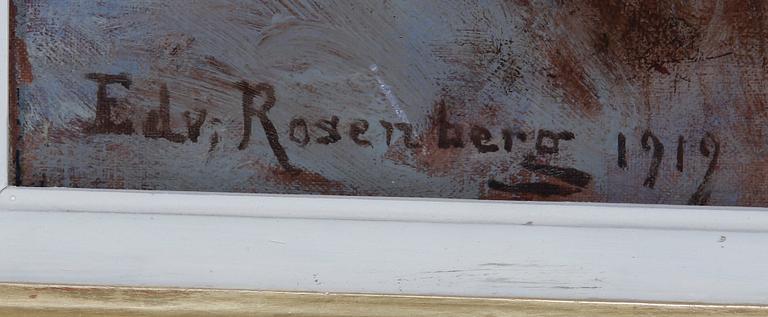 EDVARD ROSENBERG, olja på pannå, sign o dat 1912.